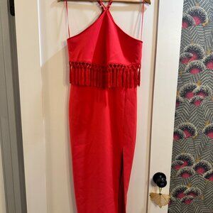 Likely Red Tassel Dress